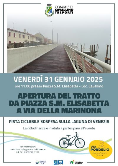 Locandina pista ciclabile 31 gennaio 2025