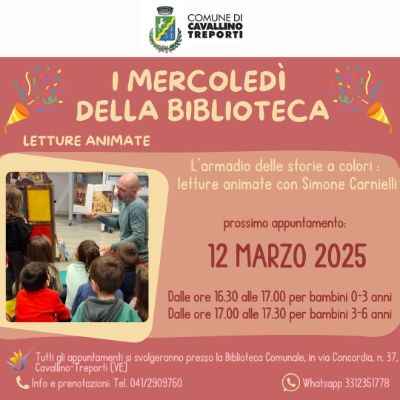 I mercoledì della biblioteca letture animate 12/03/2025