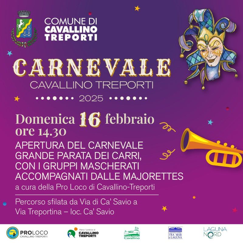 Locandina Carnevale 16 febbraio 2025