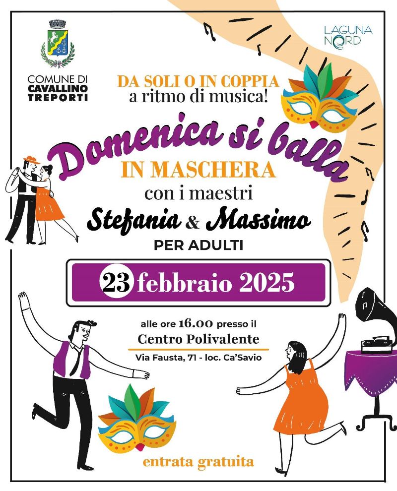 Locandina Domenica si balla 23/02/2025