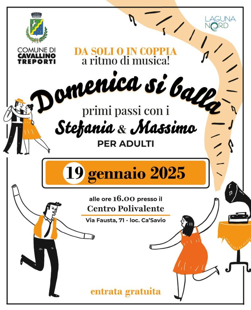 Locandina Domenica si balla 19/01/2024