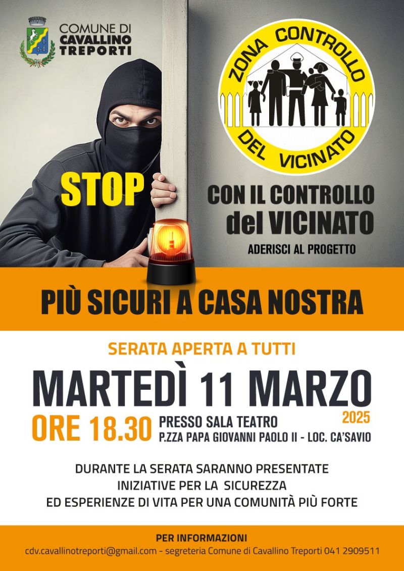 11 marzo 25 - Controllo Vicinato