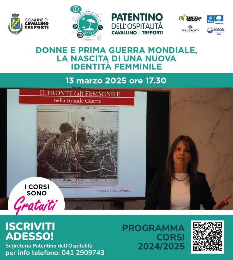 Locandina Donne e Prima Guerra Mondiale 13.03.2025