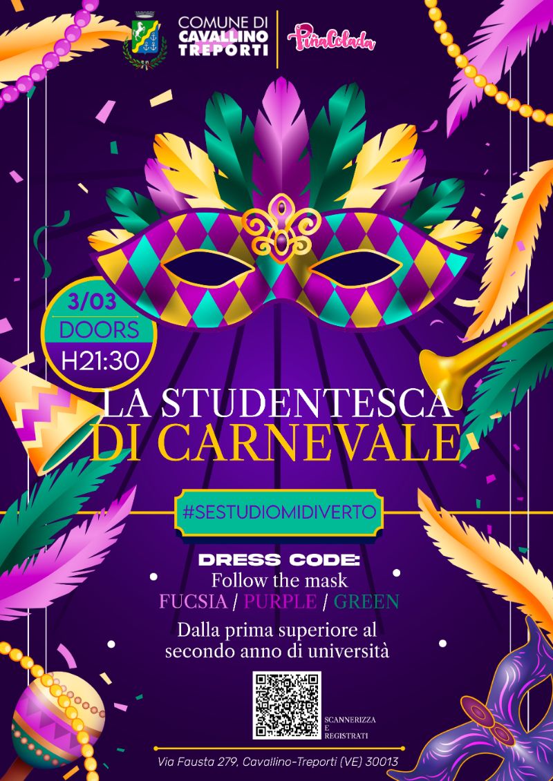 Locandina Studentesca di Carnevale