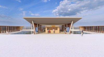 Render_imbarcadero_vista terra_Punta Sabbioni Render_imbarcadero_vista terra_Punta Sabbioni