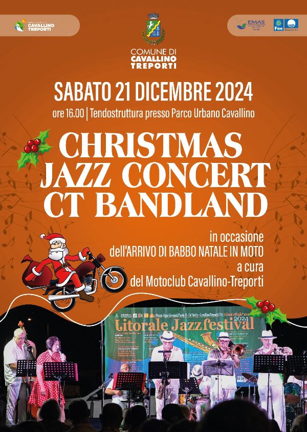 Locandina Christmas Jazz Concert CT Bandland 21 dicembre 2024