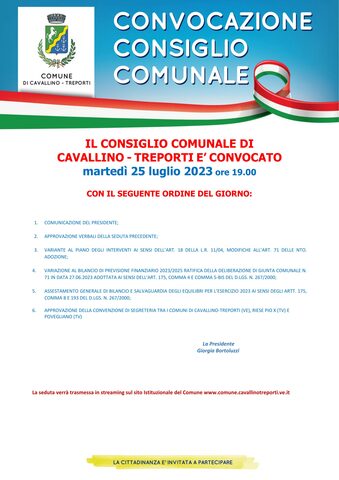 Consiglio Comunale  locandina