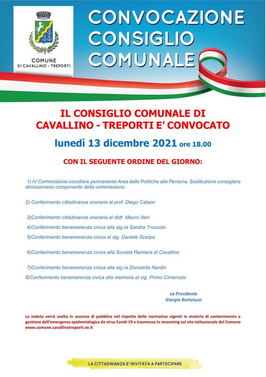 Consiglio Comunale  locandina